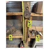 SMALL PULLEY WITH ROLLING CHAIN