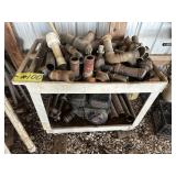 ROLL AROUND CART WITH ASSORTED 2" COUPLINGS