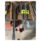 3 ALUMINUM RIGID PIPE WRENCHES