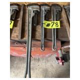 3 ALUMINUM RIGID PIPE WRENCHES