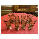 Vintage Green Footed Glasses
