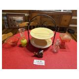 Longaberger pie rack & more