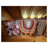 Vintage Crocheted Afghans, rugs & more