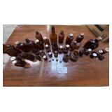 Vintage Brown Bottle Collection