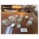 1/2 - Pint Jars with Zinc or Glass Lids