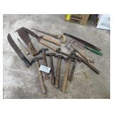 Asst of Hammers, Saws & more