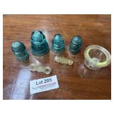 Blue Glass Insulators