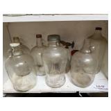 Vintage 1 Gallon Glass Jugs