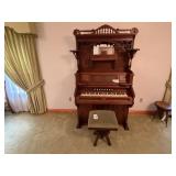 Victorian Era Pump Organ & Stool