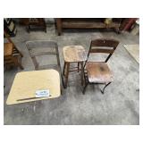 School Desk/Chair & Stool