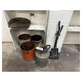 Metal Buckets, Milk Jug & more