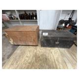 Pair of Wooden Trunks