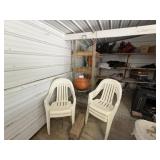 Wrought Iron Swing & Chairs