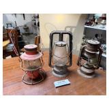 Vintage Railroad Lamp & 2 more