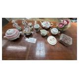 Pink Lusterware, Figurines & more