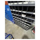 Bottom bolt bin with contents