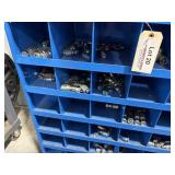 Hydraulic Hose fittings with blue metal shelf