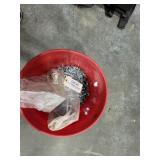 Bucket of lock nuts