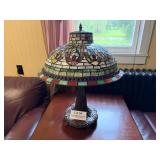 Heavy Stained Glass Table Lamp