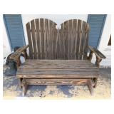 Adirondack Glider Bench
