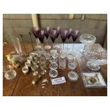 Crystal/Glass and Brass Collection
