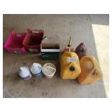 Gas Cans, Hook Buckets, & more