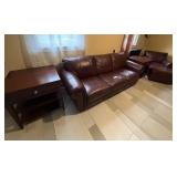 5-pc Brown Livingroom/Den Set