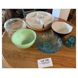Assorted Bowls, Veggie Tray & more