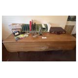 Drop Leaf Table & Office Supplies