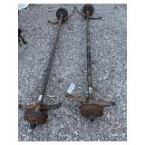 (2) 3500lb axles