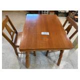 Maple Table & 2 Chairs