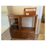 Entertainment Center & Wooden Box