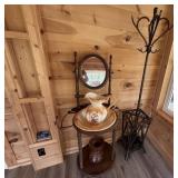 Washstand, Pitcher & Basin, Hall tree & more