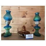 Hurricane Parlor Lamps, Urn