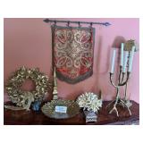 Gold-tone Themed Decor.