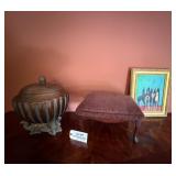 Foot Stool/Camel Themed Urn/Art