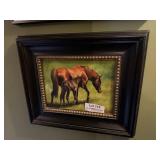 Framed Prints/Horses & Waterfall