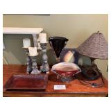Lamp, Candles, vases & more