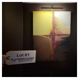Original, Signed Painting/Accent Lighting