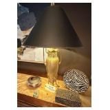 Pottery, Lamp, Wooden box & more