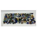 Large lot old marbles -cats eye, swirl etc