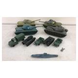 Military Toy Tanks etc