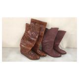 2 Pair Womenï¿½s Boots 5M & 6M