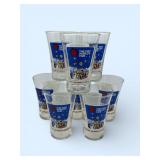 1982 worlds fair fluted tumblers set 8 total