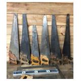 Hand Saws, Levels and Square