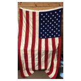 Cloth American Flag 58 x 88