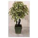 Planter with Faux Greenery 21'