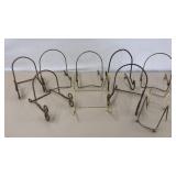 10 Metal / Brass Plate Holders
