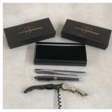 3 Chateau Souverain Cork Screw Sets