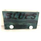 Blues Wood Coat Rack 13.5' x 7ï¿½